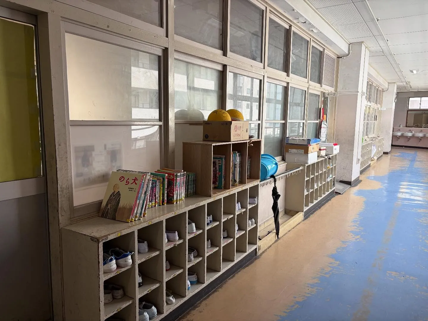 母校の小学校訪問です。